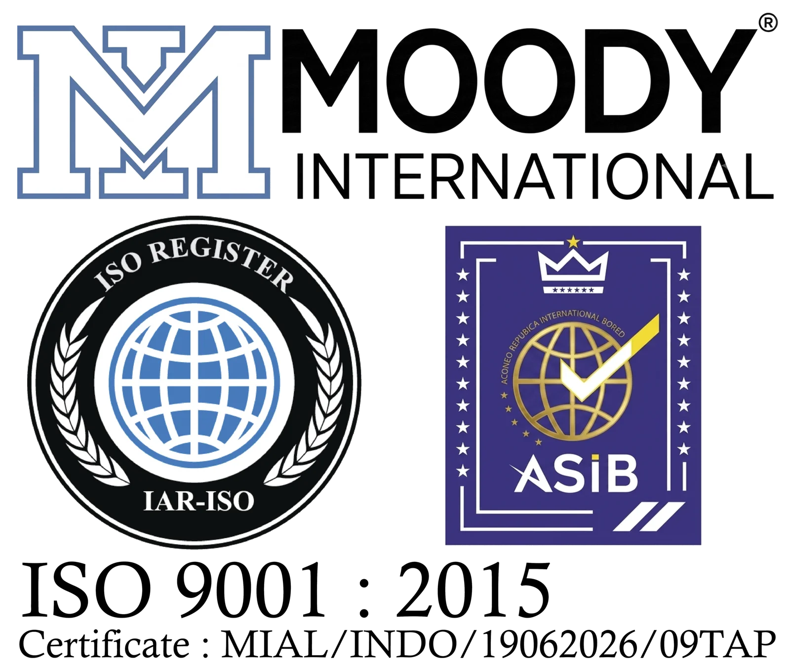 Sertifikasi ISO 9001:2015 Moody International